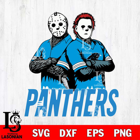 Carolina Panthers Jason Voorhees 8 Svg Eps Dxf Png File, Digital Download