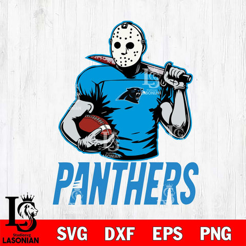 Carolina Panthers Jason Voorhees 9 Svg Eps Dxf Png File, Digital Download