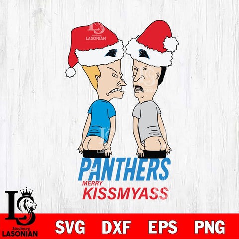 Carolina Panthers Merry KissMyass Svg Eps Dxf Png File,NFL Svg Files,Digital Download,Sublimation,Instant Download