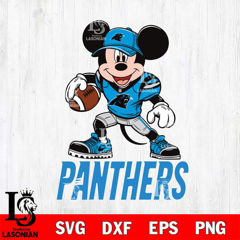 Carolina Panthers Mikey Mouse Disney, Svg Eps Dxf Png File, Digital Download