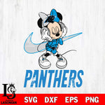 Carolina Panthers Minnie Mouse Dancing NIKE, Svg Eps Dxf Png File, Digital Download