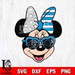 Carolina Panthers Minnie Mouse Love Svg Eps Dxf Png File, Digital Download, Instant Download