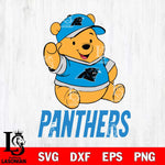 Carolina Panthers Pooh Bear Disney, Svg Eps Dxf Png File, Digital Download