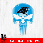 Carolina Panthers Punisher Skull SVG