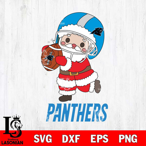 Carolina Panthers Santa Claus Cute Svg Eps Dxf Png File,NFL Svg Files,Digital Download,Sublimation,Instant Download