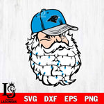 Carolina Panthers Santa Claus Face Svg Eps Dxf Png File,NFL Svg Files,Digital Download,Sublimation,Instant Download