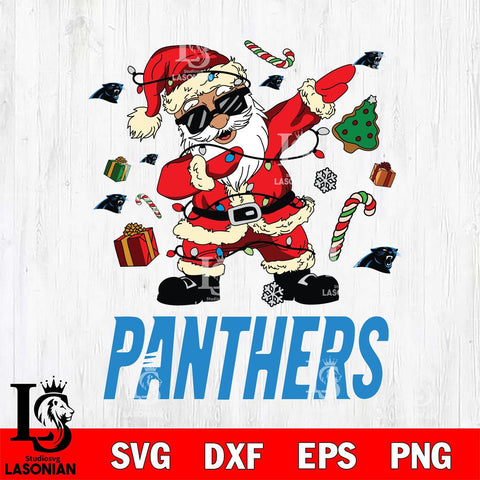 Carolina Panthers Santa Claus Football Svg Eps Dxf Png File,NFL Svg Files,Digital Download,Sublimation,Instant Download