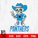 Carolina Panthers Skeleton Football 2 Svg Eps Dxf Png File, Digital Download