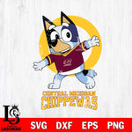 Central Michigan Chippewas Bandit Heeler Rugby Svg Eps Dxf Png File, Digital Download ,Instant Download, Cricut File