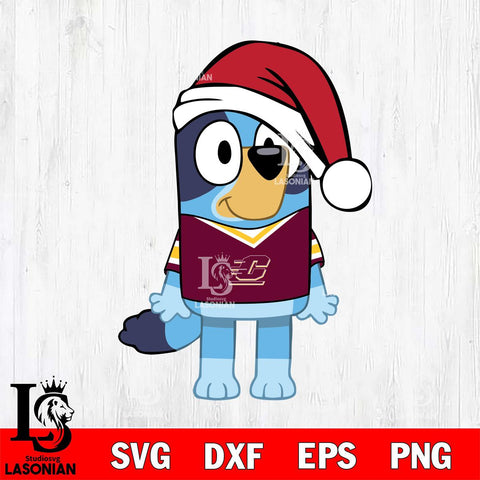 Central Michigan Chippewas Bluey Dog Christmas Svg Eps Dxf Png File, Digital Download, Instant Download