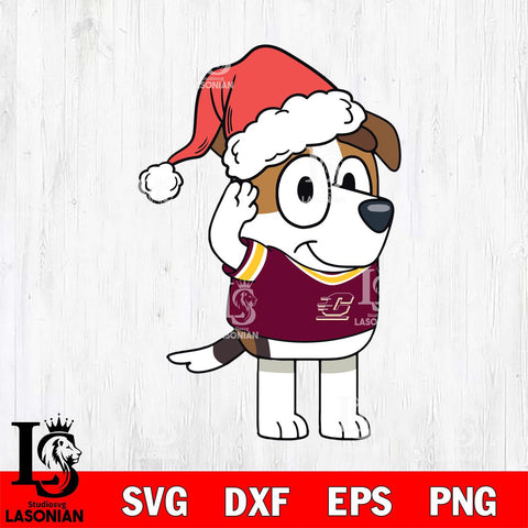 Central Michigan Chippewas Bluey Jack Christmas Svg Eps Dxf Png File, Digital Download, Instant Download