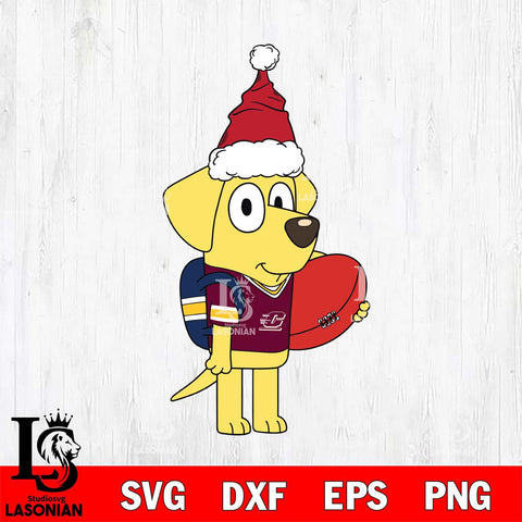 Central Michigan Chippewas Bluey Lucky Christmas Svg Eps Dxf Png File, Digital Download, Instant Download