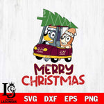 Central Michigan Chippewas Bluey Merry Christmas Svg Eps Dxf Png File, Digital Download