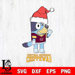 Central Michigan Chippewas Christmas Bluey Say Hi Cut Files,Bluey Cricut,Christmas Svg , Bluey svg , Digital Download, dxf eps png pdf file