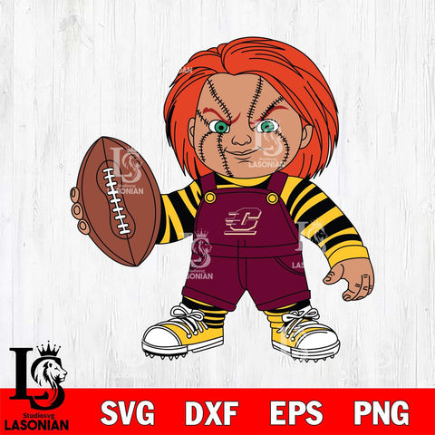 Central Michigan Chippewas Chucky Horror 12 Svg Eps Dxf Png File, NCAA svg, Digital Download, Instant Download