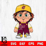 Central Michigan Chippewas Chucky Horror Svg Eps Dxf Png File, NCAA svg, Digital Download, Instant Download