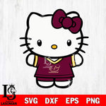 Central Michigan Chippewas Cute Hello Kitty Football 6 Svg Eps Dxf Png File, NCAA svg, Digital Download, Instant Download