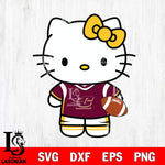 Central Michigan Chippewas Cute Hello Kitty Football 8 Svg Eps Dxf Png File, NCAA svg, Digital Download, Instant Download