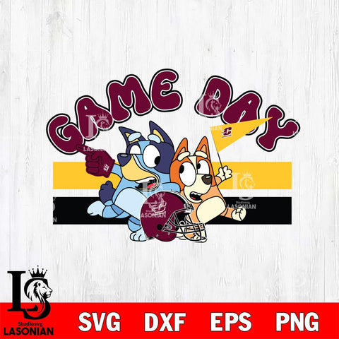 Central Michigan Chippewas Game Day Bluey Svg Eps Dxf Png File, Digital Download, Instant Download