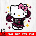 Central Michigan Chippewas Hello Kitty Cheerleader 4 Svg Eps Dxf Png File, Digital Download, Instant Download