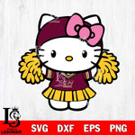 Central Michigan Chippewas Hello Kitty Cheerleader 5 Svg Eps Dxf Png File, Digital Download, Instant Download