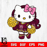 Central Michigan Chippewas Hello Kitty Cheerleader 7 Svg Eps Dxf Png File, Digital Download, Instant Download