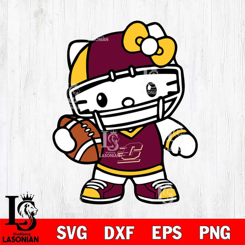 Central Michigan Chippewas Hello Kitty sport 2 Svg Eps Dxf Png File, NCAA svg, Digital Download, Instant Download