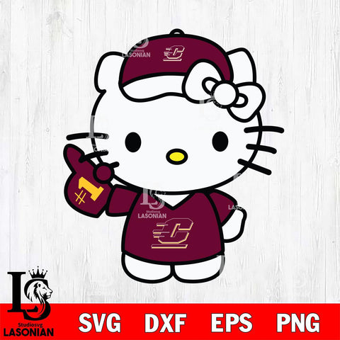 Central Michigan Chippewas Hello Kitty sport 5 Svg Eps Dxf Png File, NCAA svg, Digital Download, Instant Download