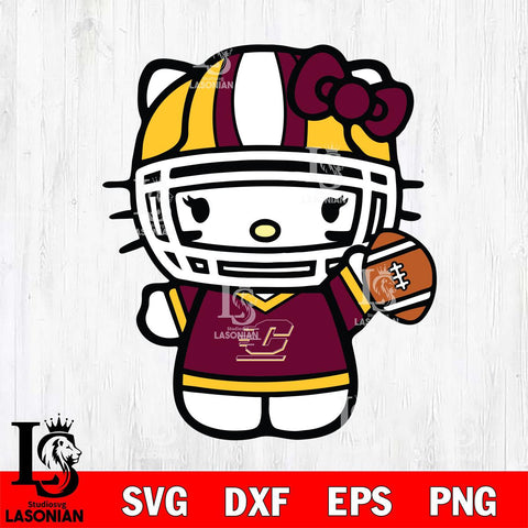 Central Michigan Chippewas Hello Kitty sport 9 Svg Eps Dxf Png File, NCAA svg, Digital Download, Instant Download