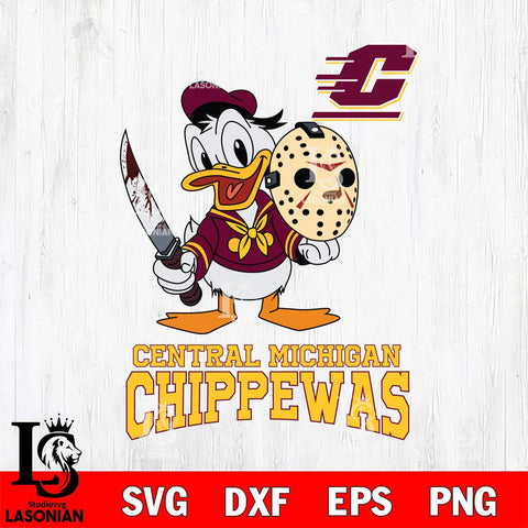 Central Michigan Chippewas Jason Voorhees 12 Svg Eps Dxf Png File, Digital Download