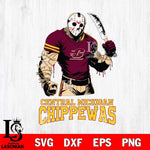 Central Michigan Chippewas Jason Voorhees Svg Eps Dxf Png File, Digital Download