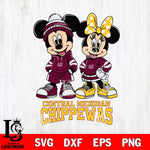 Central Michigan Chippewas Mickey Minnie Rugby Hoodie Svg Eps Dxf Png File, NCAA svg , File Cut , Digital Download , Instant Download, Cut Svg Files