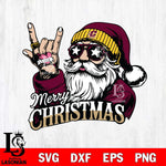 Central Michigan Chippewas Rock Santa Claus Football Svg dxf eps png pdf file,NCAA svg,Digital Download,Cricut file