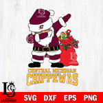 Central Michigan Chippewas Santa Dabbing Christmas Svg dxf eps png pdf file,NCAA svg,Digital Download,Cricut file