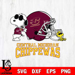 Central Michigan Chippewas Snoopy Sport 2 Svg Eps Dxf Png File, Digital Download