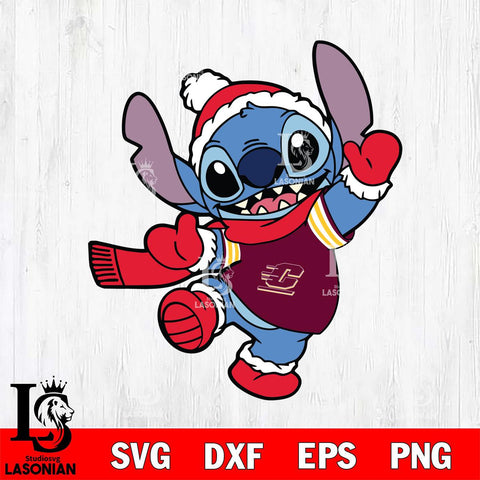 Central Michigan Chippewas Stitch Disney Christmas Svg Eps Dxf Png File, Digital Download, Instant Download