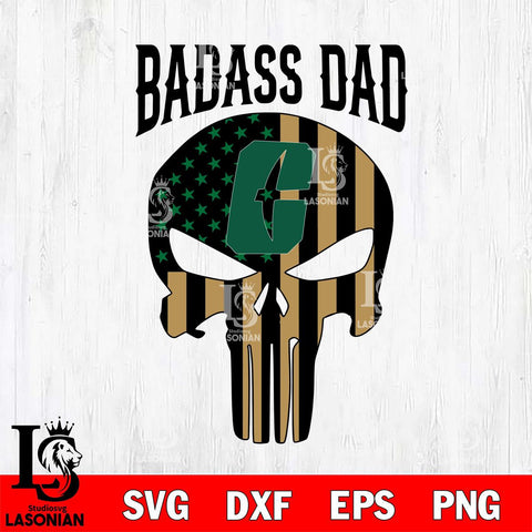 Charlotte 49ers Badass Dad Svg Eps Dxf Png File, Digital Download, Instant Download