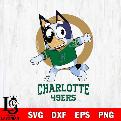 Charlotte 49ers Bandit Heeler Rugby Svg Eps Dxf Png File, Digital Download ,Instant Download, Cricut File