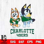 Charlotte 49ers Bluey Chilli Mode Dance Svg Eps Dxf Png File, Digital Download, Instant Download