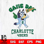 Charlotte 49ers Bluey Game Day Svg Eps Dxf Png File, Digital Download, Instant Download