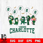 Charlotte 49ers Bluey Halloween Spooky Svg Eps Dxf Png File, Digital Download, Instant Download