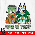 Charlotte 49ers Bluey Halloween Trick or Treat Svg Eps Dxf Png File, Digital Download, Instant Download