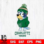 Charlotte 49ers Bluey Hoodie rugby Svg Eps Dxf Png File, Digital Download ,Instant Download, Cricut File