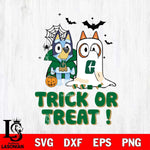 Charlotte 49ers Bluey Trick or Treat Halloween Svg Eps Dxf Png File, Digital Download, Instant Download