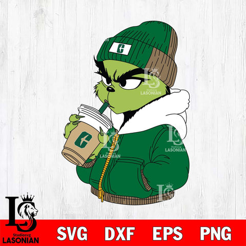 Charlotte 49ers Boujee Grinch 6 Svg Eps Dxf Png File, Digital Download, Instant Download