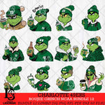 Charlotte 49ers Boujee Grinch NCAA Bundle 12 SVG Eps Dxf Png File, Digital Download, Instant Download