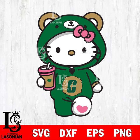 Charlotte 49ers Cute Hello Kitty Svg Eps Dxf Png File, Digital Download, Instant Download