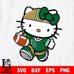 Charlotte 49ers Cute Hello Kitty Football 9 Svg Eps Dxf Png File, NCAA svg, Digital Download, Instant Download