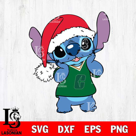 Charlotte 49ers Cute Stitch Christmas Svg Eps Dxf Png File, Digital Download, Instant Download