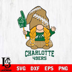 Charlotte 49ers Gnomes Fan Svg Eps Dxf Png File, Digital Download, Instant Download